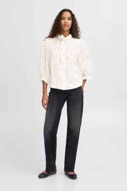 Blouse with long sleeve
