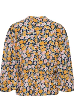 Blouse with short sleeve