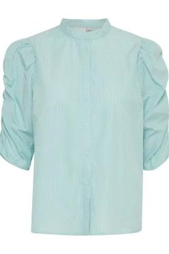 Blouse with short sleeve