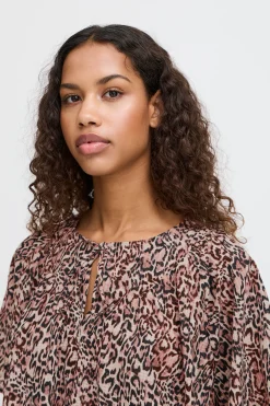 IHSAFARY Blouse with short sleeve