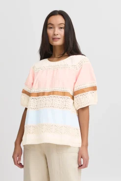 IRALICE Blouse with short sleeve