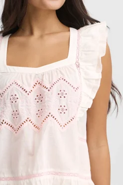 IREMILY Blouse with short sleeve