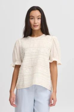IRGINA Blouse with short sleeve