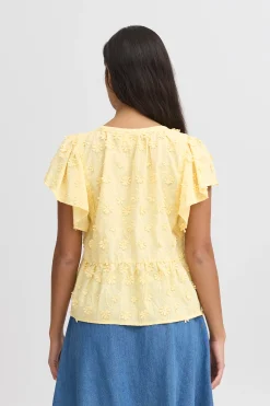 IRLIANE Blouse with short sleeve