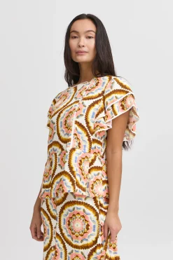 IRLILJE Blouse with short sleeve